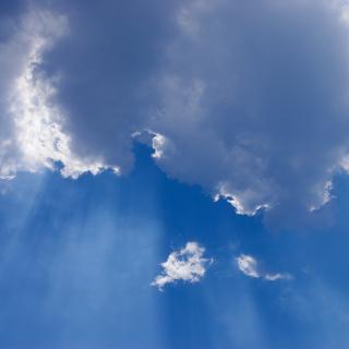 photo of blue sky with clouds. 