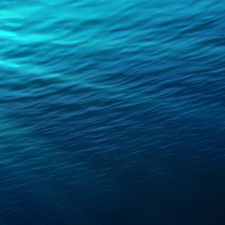 Underwater - blue shining in deep of the sea - Stock image
